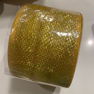 Buy1, Get2 free Brand new roll of gold mesh ribbon
